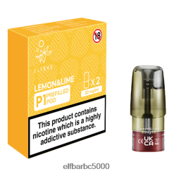 Елф Бар - ELFBAR Mate 500 P1 предварително напълнени шушулки (2 опаковки) лимон и лайм LP2L82149